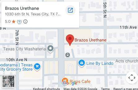 Location Google Maps Brazos Urethane